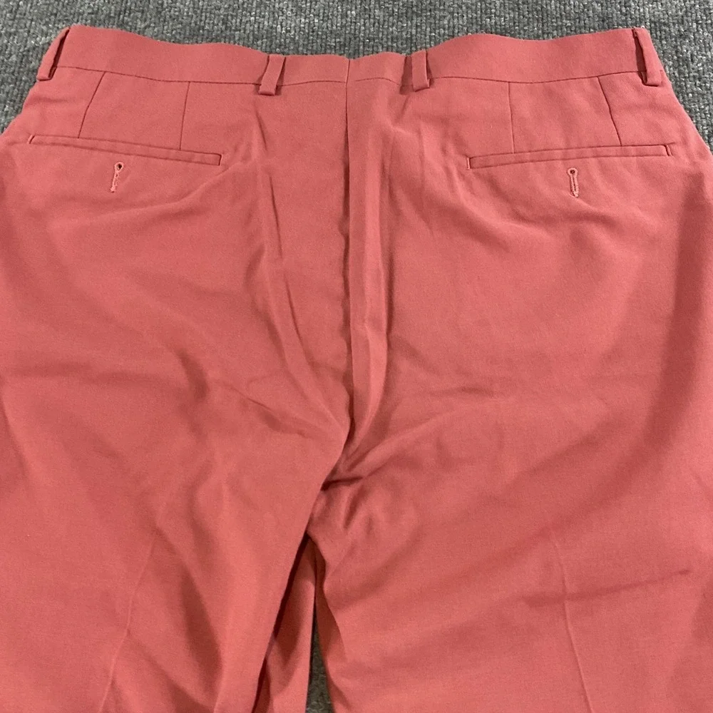 Lauren Ralph Lauren 34x30 Dress Pants Mens Salmon Pink Flat Front Classic Fit Bu